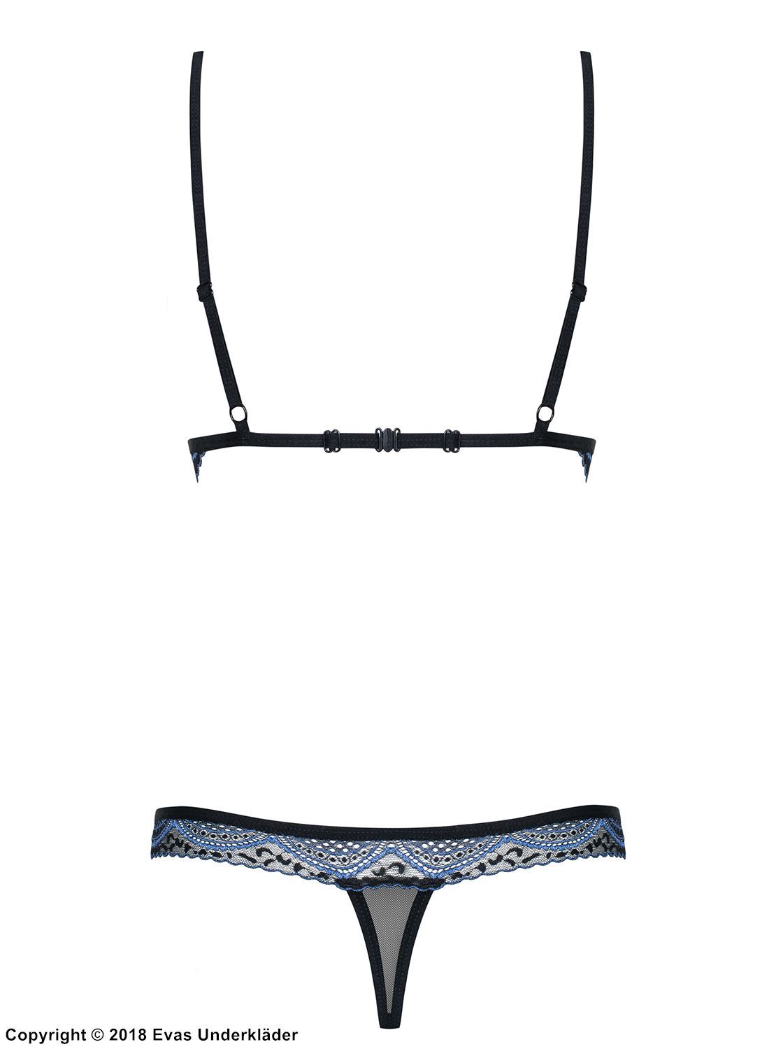 Dessous-Sets mit BH und Slip, Spitze